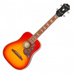 Image d'un ukulélé hummingbird Tenor Faded Cherry, de la marque Epiphone