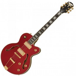 Image d'une guitare éléctrique Uptown Kat Es Ruby Red Metallic, de la marque Epiphone