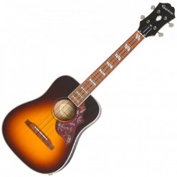 Image d'un ukulélé Hummingbird Tenor Tobacco Sunburst, de la marque Epiphone