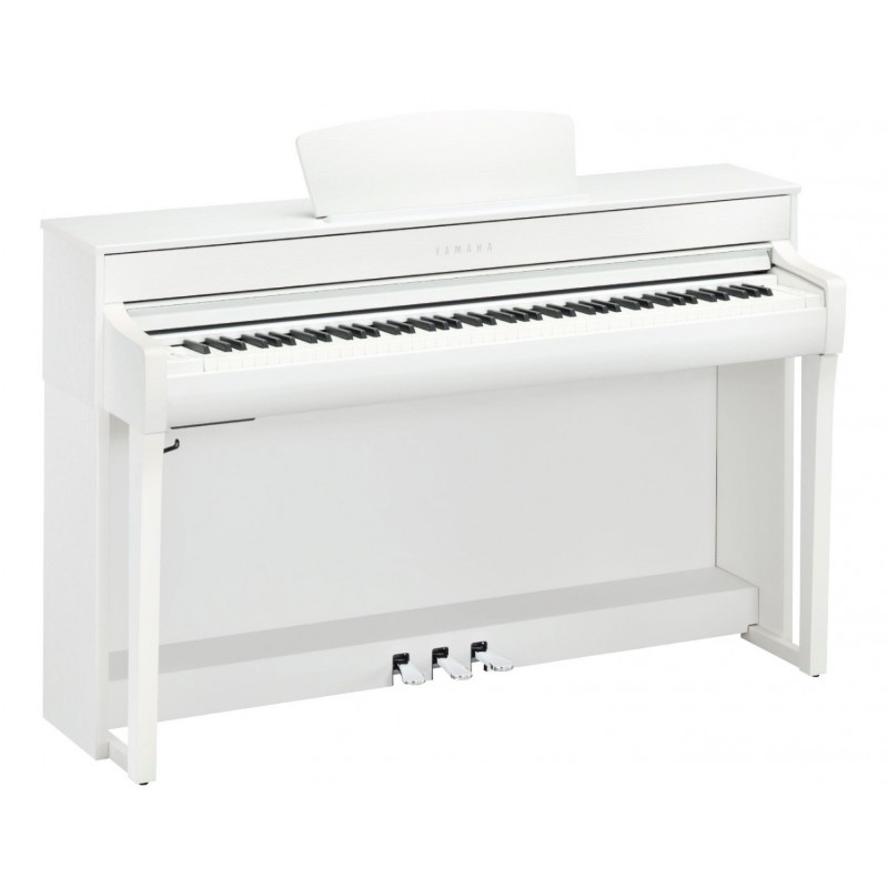 Piano Numérique Isolé Sur Fond Blanc Sur Pied