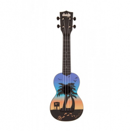 Image d'un ukulélé Ukadelic Sunset, de la marque Kala