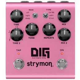 Image d'une pédale Delay Dig V2, de la marque Strymon