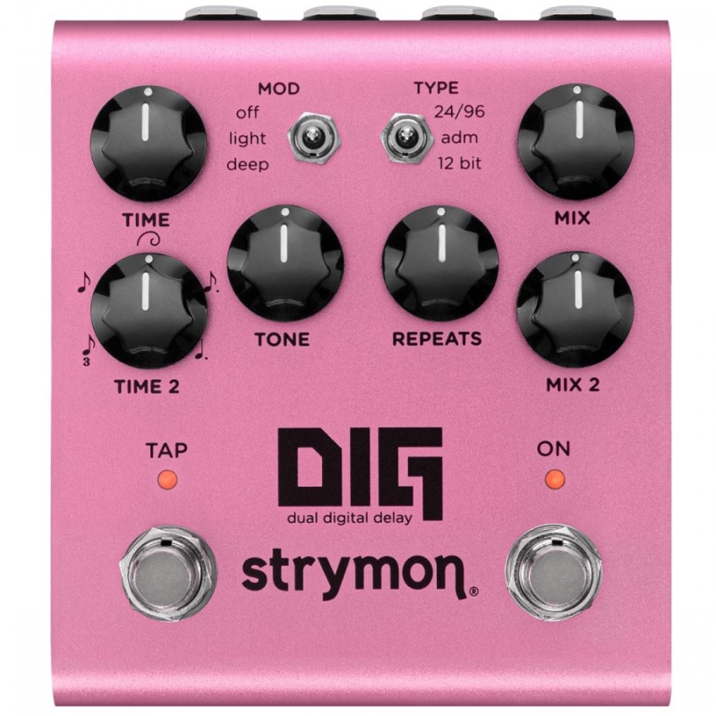 Image d'une pédale Delay Dig V2, de la marque Strymon