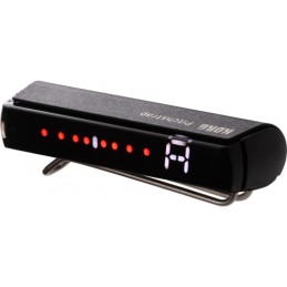 Image d'un accordeur à pince pour guitare, rechargeable, de couleur noir, de la marque Korg