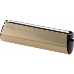 Image d'un accordeur à pince pour guitare, rechargeable, de couleur or, de la marque Korg