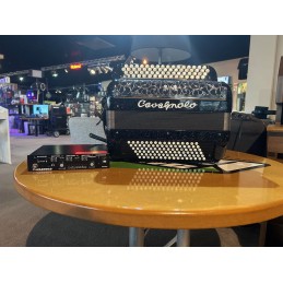 Image d'un accordéon Cavagnolo Chromatique noir, de la marque Odysée