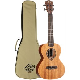 Image d'un ukulélé TK110T Tiki Uku Ténor Dos Bombé, de la marque Lag