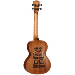 Image d'un ukulélé TK110T Tiki Uku Ténor Dos Bombé, de la marque Lag
