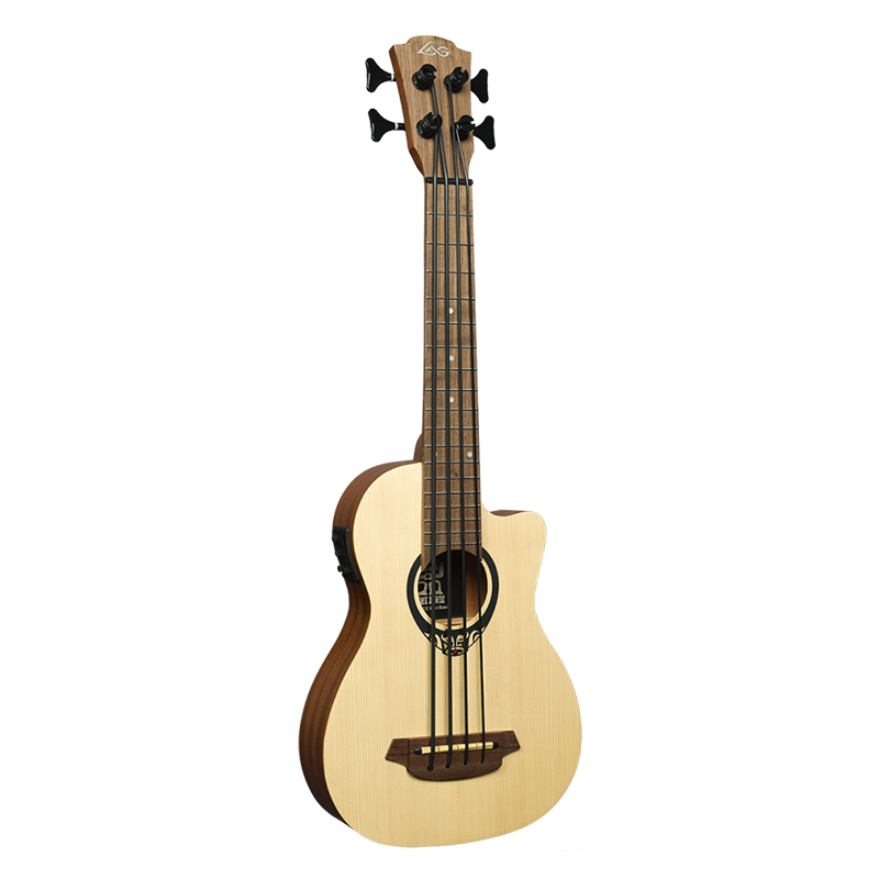 Image d'une TKB150CE Mini Basse-Ukulélé Cutaway Electro, de la marque Lag