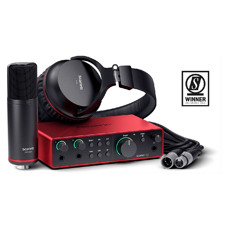 Image du pack focusrite Scarlett 2i2 Studio 4ème Génération