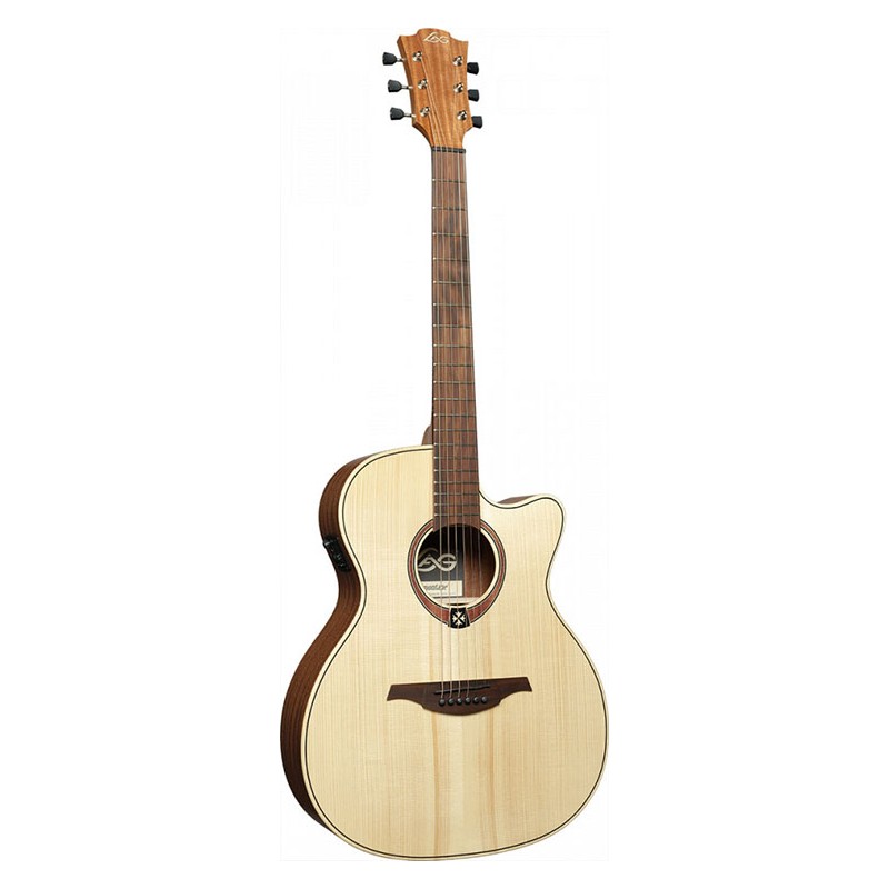 Image d'une guitare Lâg T70ACE-NAT Tramontane Auditorium Cutaway Électro Natural
