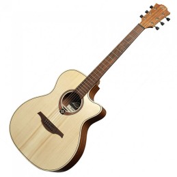 Image d'une guitare Lâg T70ACE-NAT Tramontane Auditorium Cutaway Électro Natural