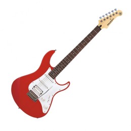 Image d'une guitare Pacifica 112j de couleur rouge metallique de la marque Yamaha