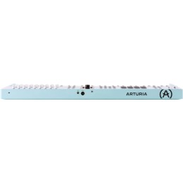 Image d'un  clavier MIDI Keylab Essentiel 61 mk3, de la couleur aquamarine, de la marque Arturia