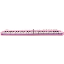 Image d'un  clavier MIDI Keylab Essentiel 61 mk3, de la couleur rose quartz, de la marque Arturia
