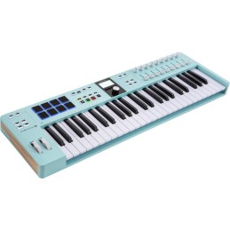 Image d'un contrôleur midi, clavier maitre essential 3 de 49 touches de couleur aquamarine de la marque Arturia