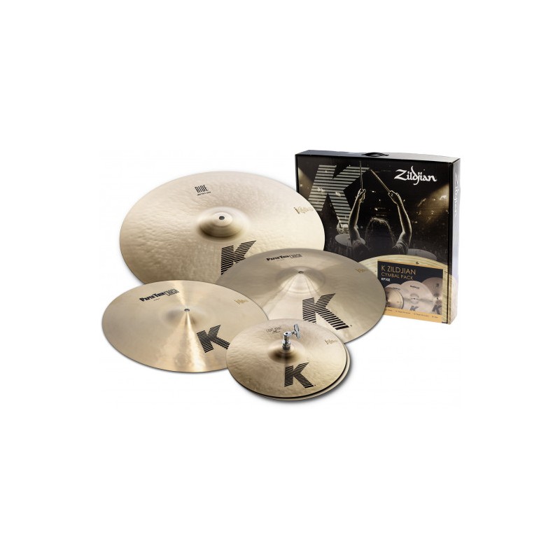 Image d'un pack de cymables de 14", 16", 18", et 20" en édition limitée de la marque Zildjian