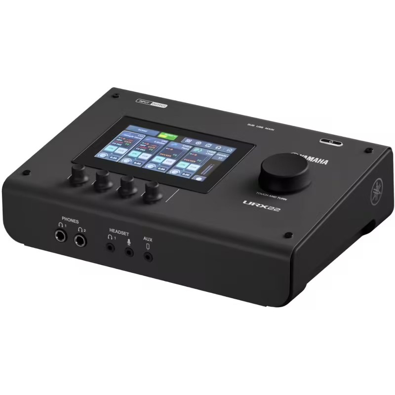 Image d'une interface audio USB URX22 de couleur blanche de la marque Yamaha