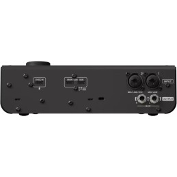 Image d'une interface audio USB URX22 de couleur noir de la marque Yamaha