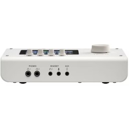 Image d'une interface audio URX44, de couleur blanche de la marque Yamaha