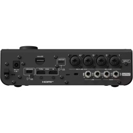 Image d'une interface audio URX44V, de couleur noir, de la marque Yamaha