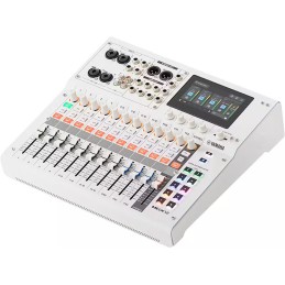 Image d'une console de mixage de couleur blanche, de la marque Yamaha