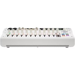 Image d'une console de mixage de couleur blanche, de la marque Yamaha