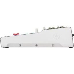 Image d'une console de mixage de couleur blanche, de la marque Yamaha