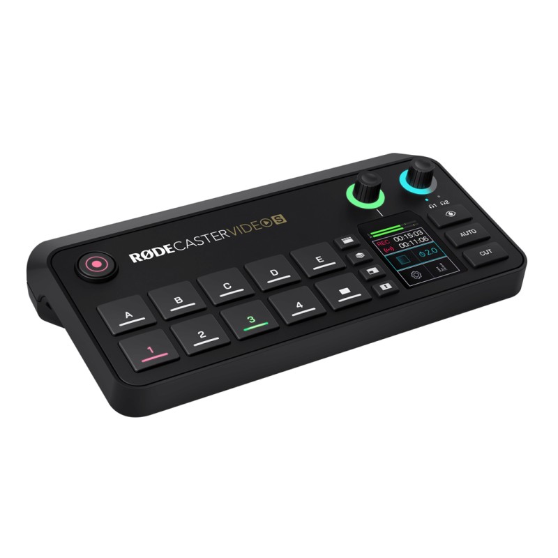 Image d'une console de production video  et audio, RODECaster Video S, de la marque RODE