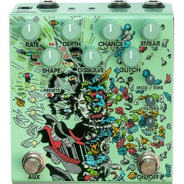 Image d'une pédale a multi-effets, modèle Parting, de couleur verte, de la marque Old Blood Noise Endeavors