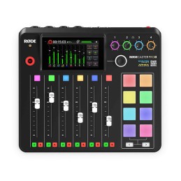 Image d'une console de mixage numérique, RODECaster Pro 2, de couleur noir, de la marque RODE