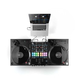 Image d'une platine vinyle DJ, RP 5000 MK4, de couleur noir, de la marque Reloop