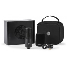 Image d'un microphone cardioïde a condensateur avec pince articulée, KSM32C-HM, de couleur noir et de la marque Shure