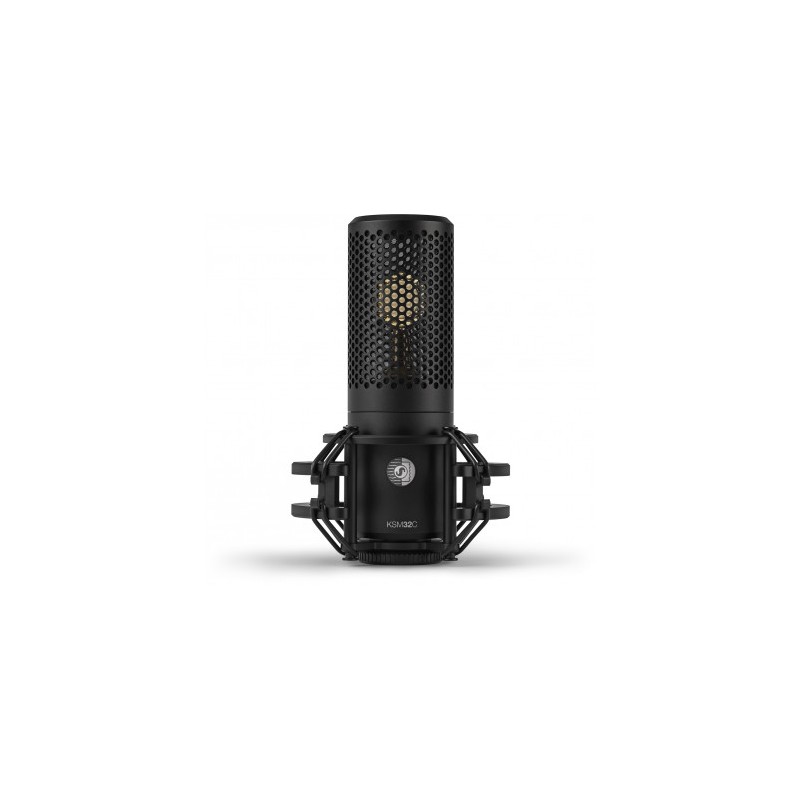 Image d'un microphone cardioïde à condensateur avec suspension, KSM32C-HM, de la marque Shure