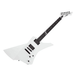 Image d'une guitare électrique signée James Hetfield, modèle Snakebyte White de la marque LTD