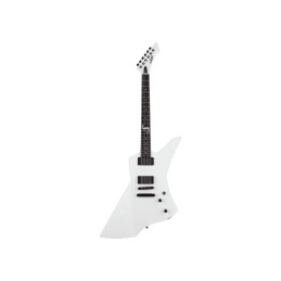 Image d'une guitare électrique signée James Hetfield, modèle Snakebyte White de la marque LTD
