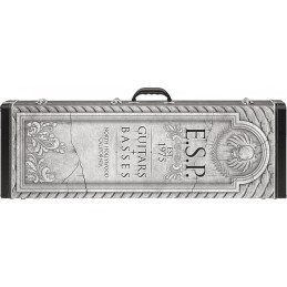 Image d'une guitare électrique signée Kirk Hammett, modèle Graphic White Zombie, de la marque LTD