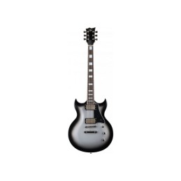 Image d'une guitare électrique signée Bill Kelliher, modèle Royal Shiva Silver Sunburst, de la marque LTD