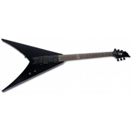 Image d'une guitare Nergal HEX-6 Black satin, de la marque LTD