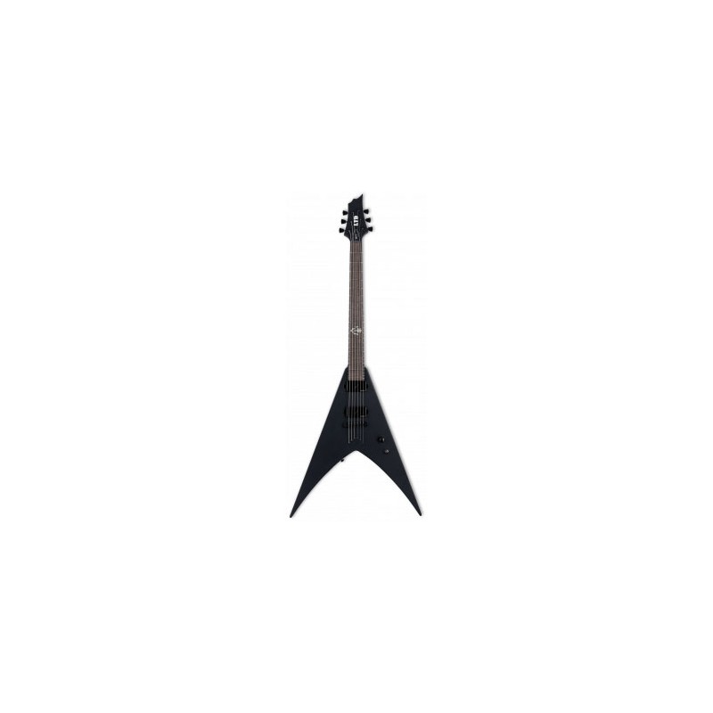 Image d'une guitare Nergal HEX-6 Black satin, de la marque LTD