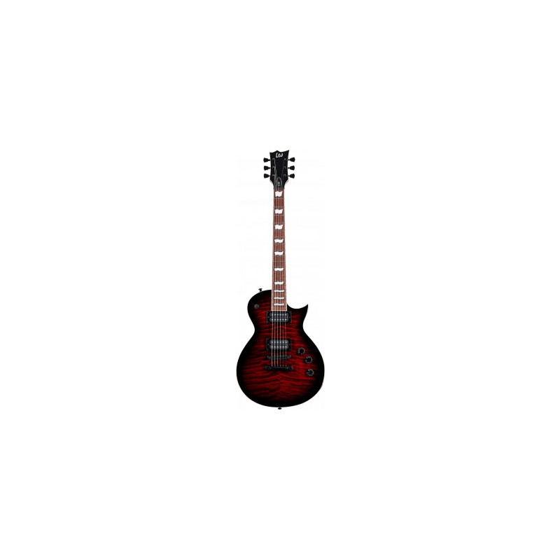 Image d'une guitare électrique, modèle EC-256QM See Thru Black Cherry Sunburst, de la marque LTD