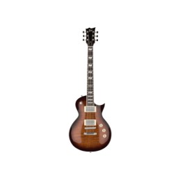 Image d'une guitare électrique, modèle EC-256MF Dark Brown Sunburst, de la marque LTD