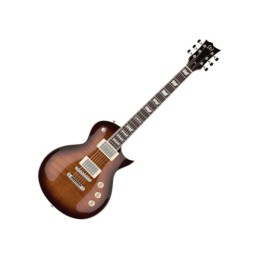 Image d'une guitare électrique, modèle EC-256MF Dark Brown Sunburst, de la marque LTD