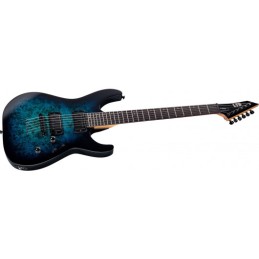 Image d'une guitare électrique, modèle M200DX Blue Burst, de la marque LTD