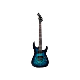 Image d'une guitare électrique, modèle M200DX Blue Burst, de la marque LTD
