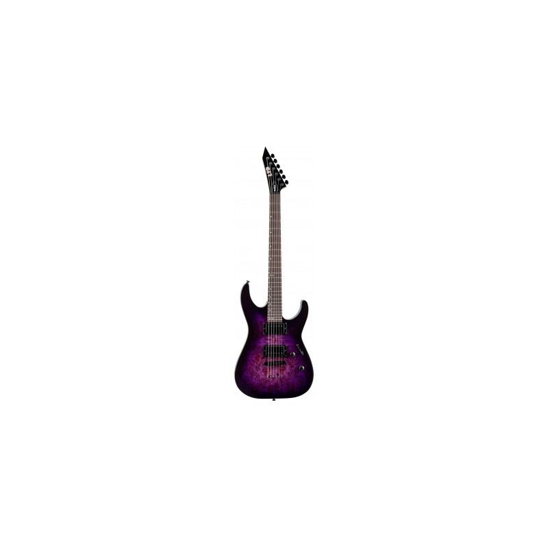 Image d'une guitare électrique, modèle M200DX Purple Burst, de la marque LTD