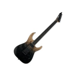 Image d'une guitare électrique, modèle M1000 Hipshot Burl Poplar Fluence Black Faded, de la marque LTD