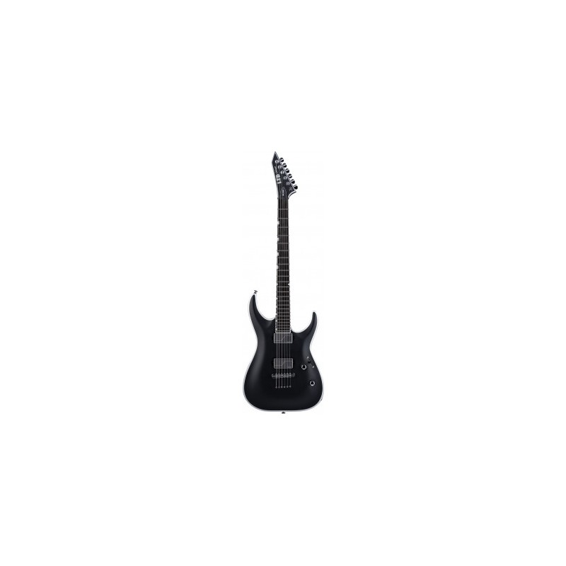 Image d'une guitare électrique, modèle MH-1000 NT Bold Black Satin, de la marque LTD