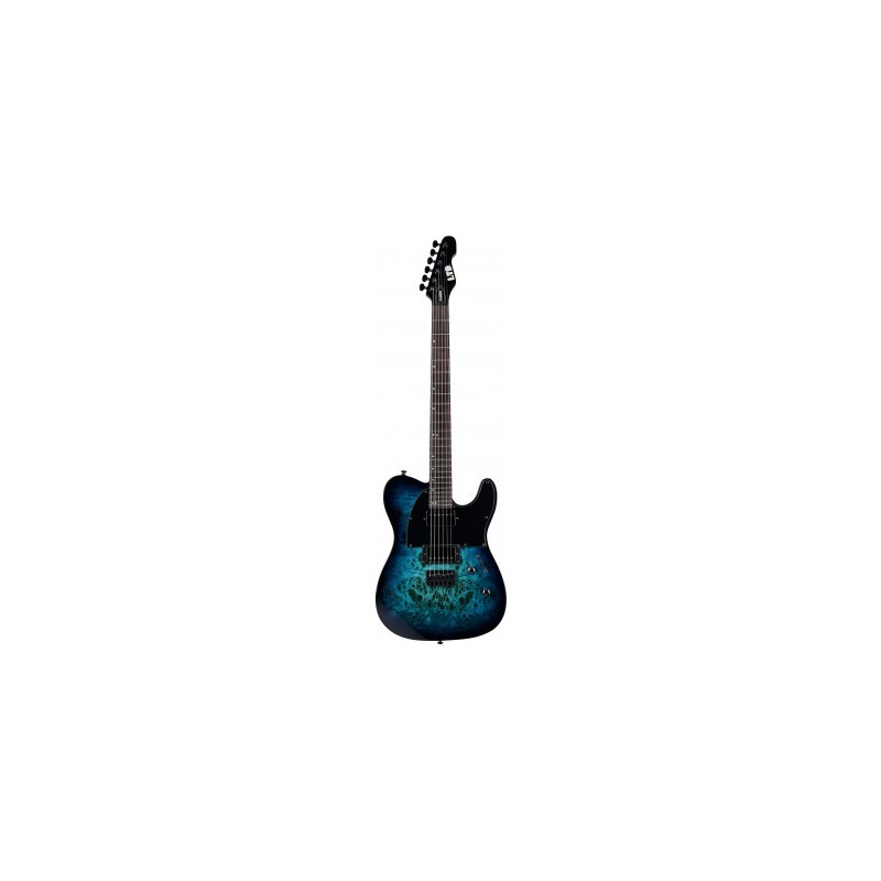 Image d'une guitare électrique, modèle TE-200DX Blue Burst, de la marque LTD