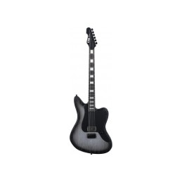 Image d'une guitare électrique, modèle XJ-1 Baritone HT Silver Blast, de la marque LTD